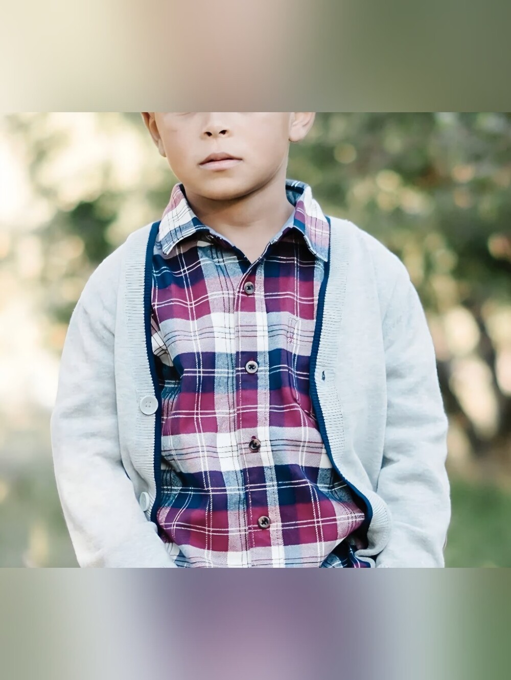 Hope & Henry Boys L Plaid Long Sleeve Button-UpShirt 100% Organic Cotton. Fall